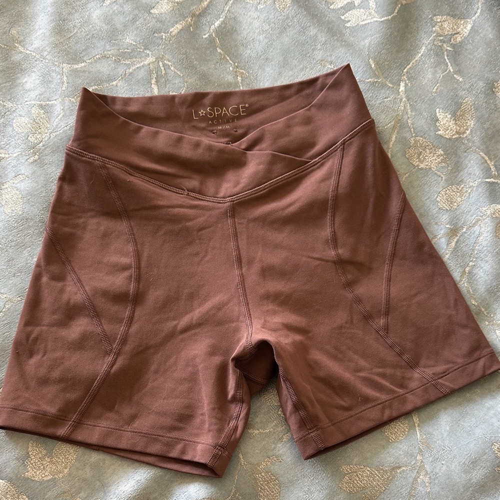 L*Space Women's Tan Bike Shorts